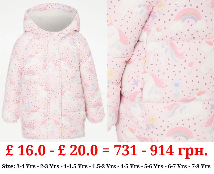 Pink Unicorn Padded Coat