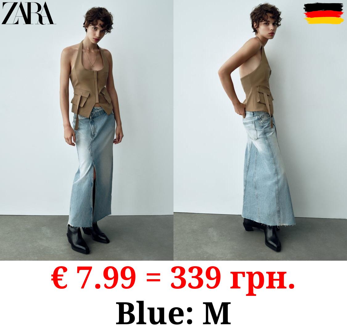 LONG DENIM TRF SKIRT