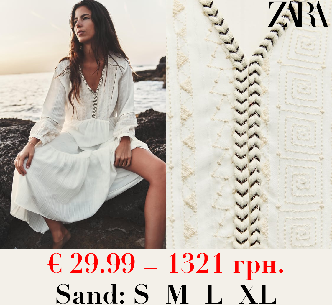 EMBROIDERED MAXI DRESS