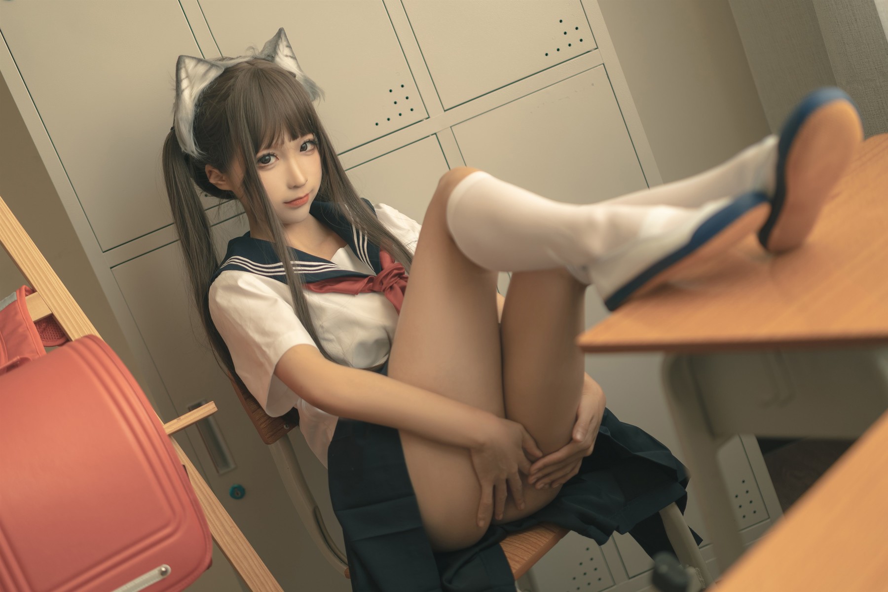 蠢沫沫 Cosplay 放学后 3