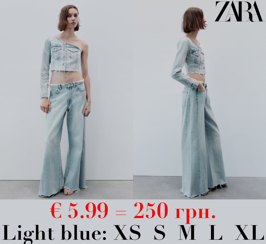 TRF DENIM ASYMMETRIC TOP