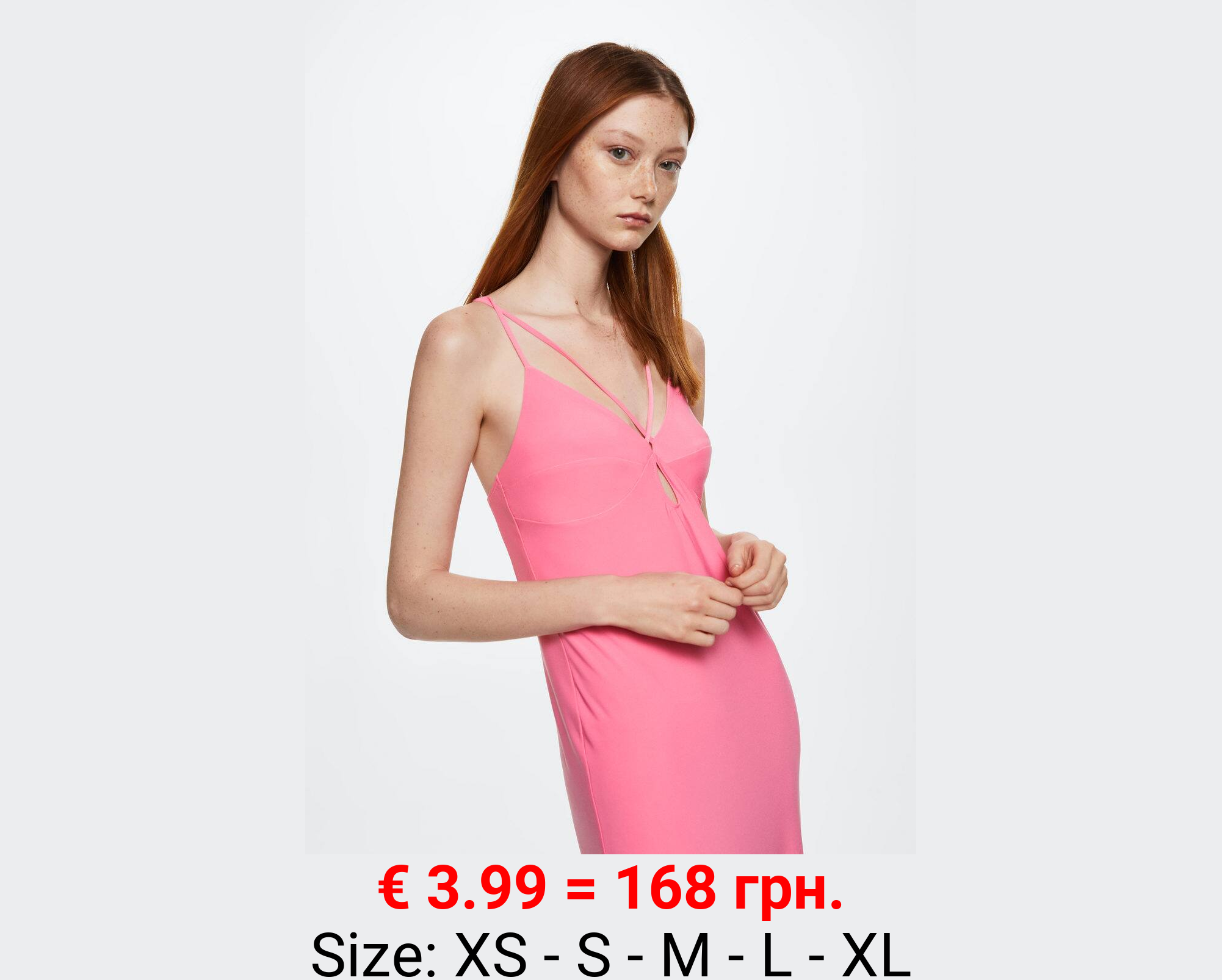 Vestido entallado abertura