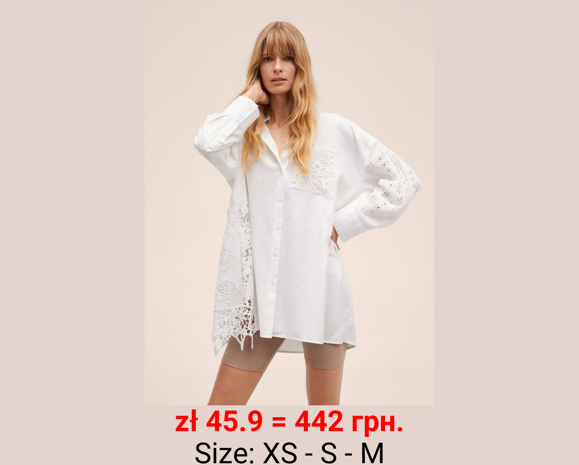 Camisa algodón bordada