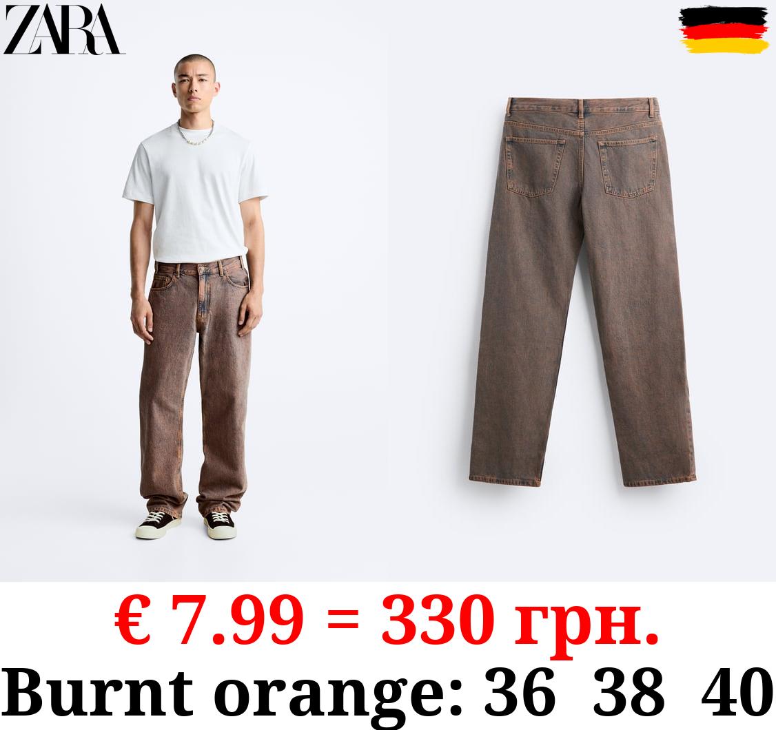 RELAXED FIT OVERDYED JEANS