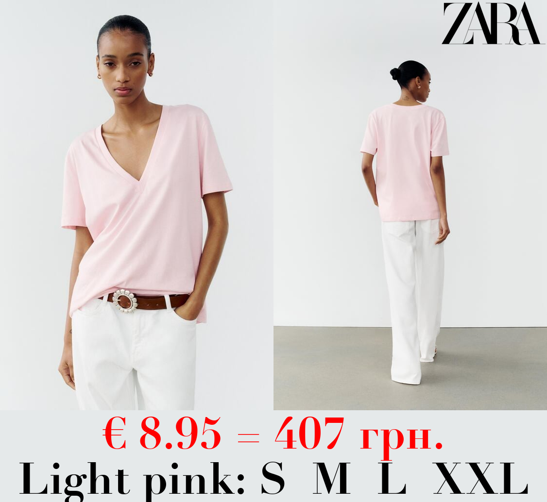 COTTON T-SHIRT WITH ENZYME FINISH