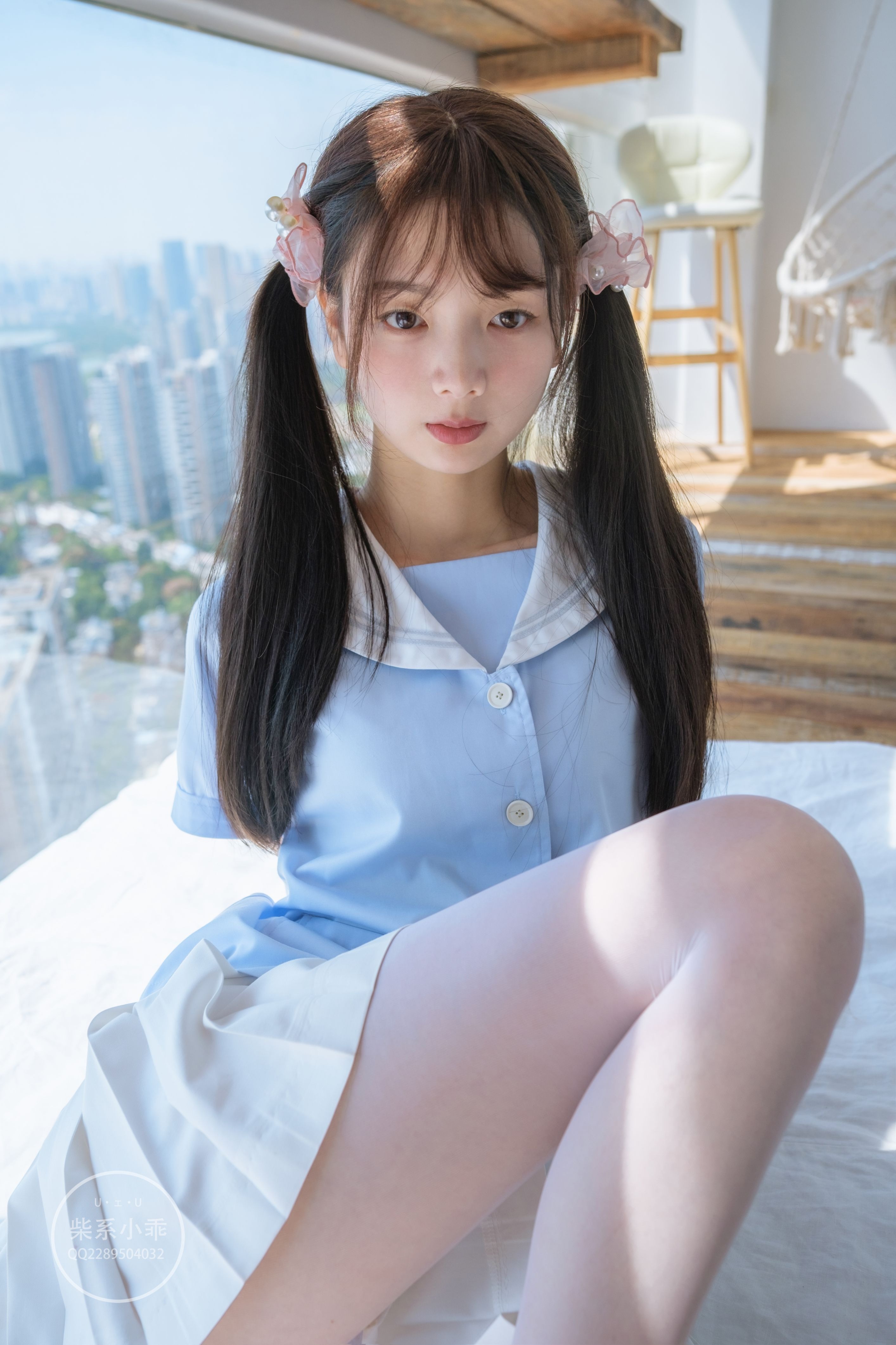 稚乖画册 - NO.01 晴空01 白丝双马尾jk [79P-600MB] 44