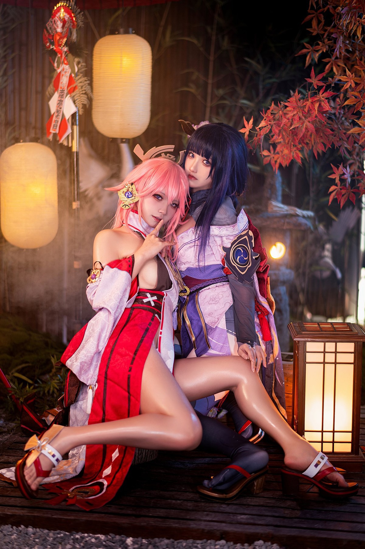 Cosplay 伊喵君 景三 八重 雷神 双倍快乐 31