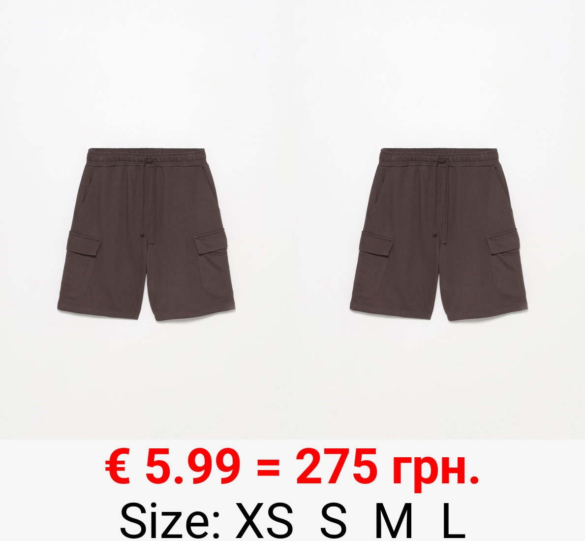 Cargo jogger Bermuda shorts