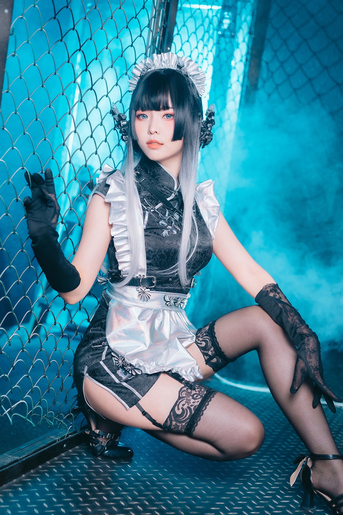 Cosplay ElyEE子 賽博女僕 Melanite黑榴石 29