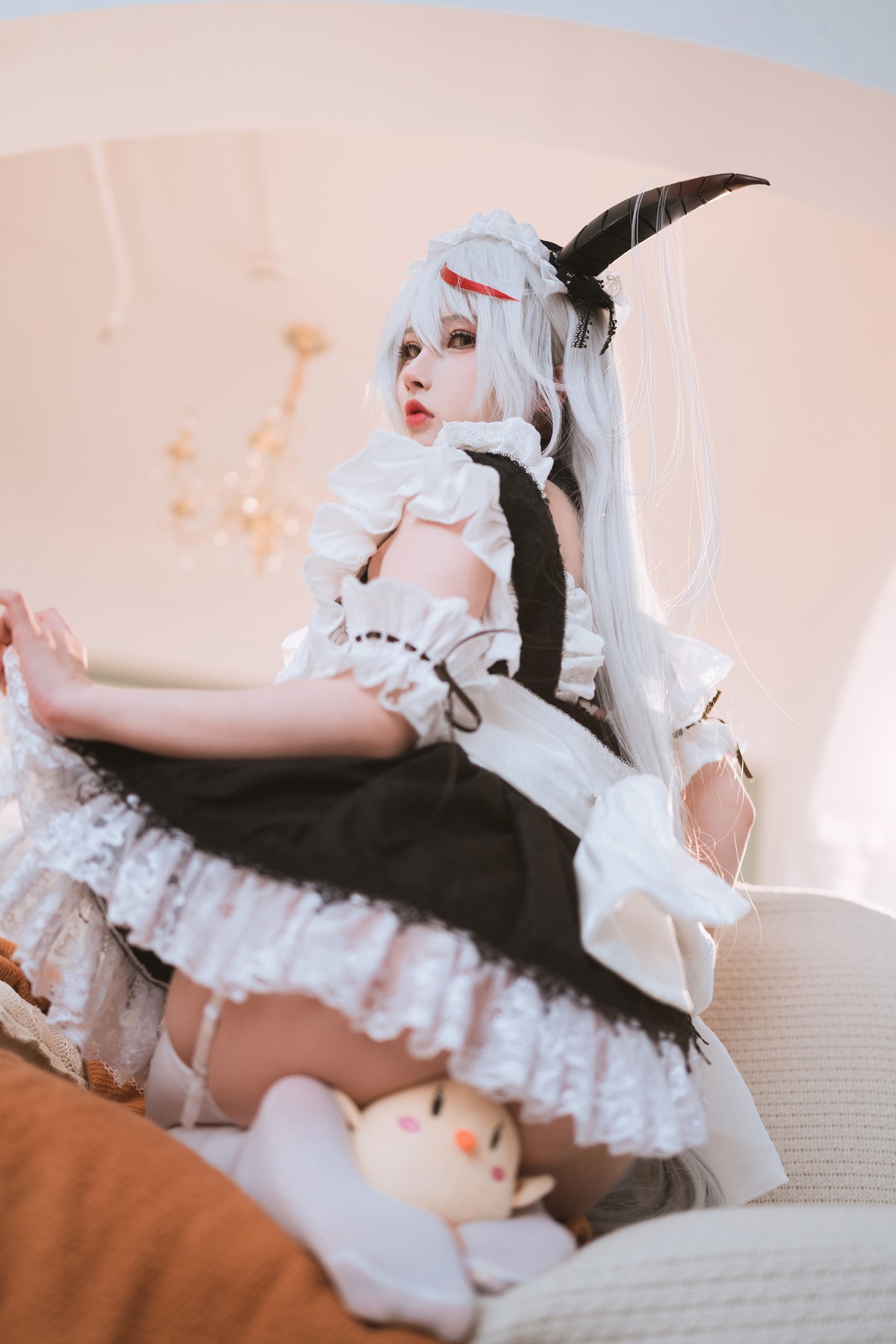 Cosplay rioko凉凉子 妄想航线 港区的龙女仆 11
