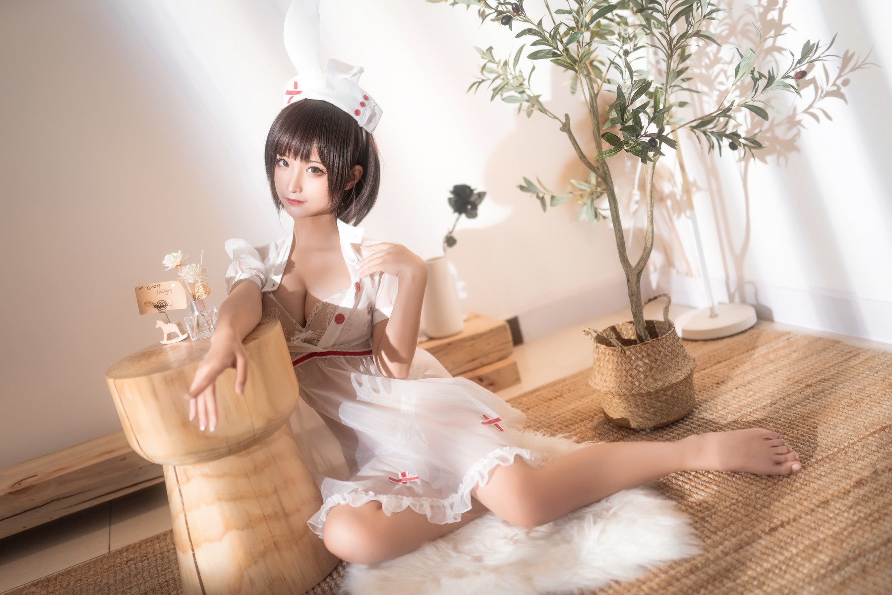 Cosplay 蠢沫沫 Chunmomo 透明护士 19