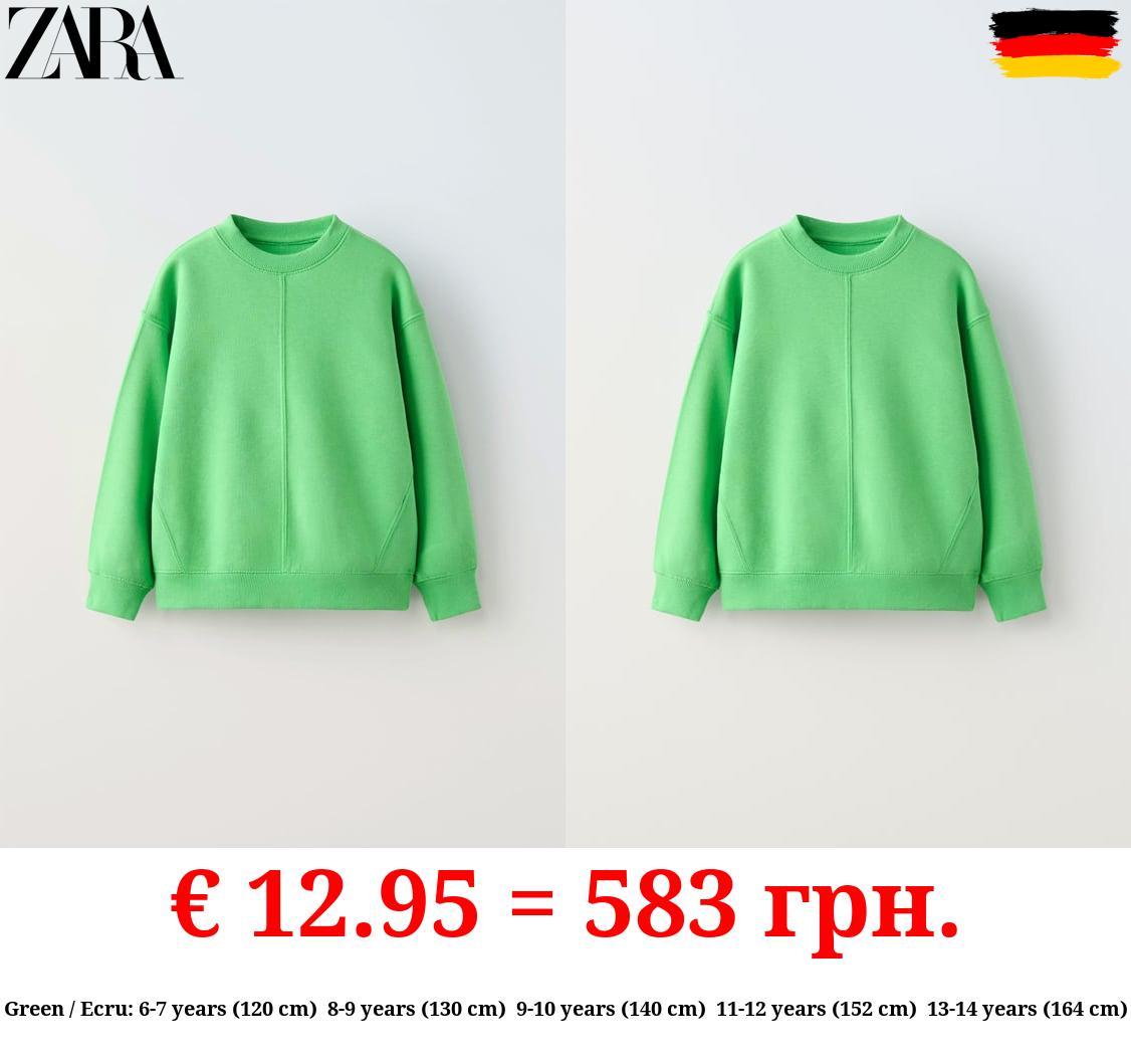 BASIC PLUSH SWEATSHIRT