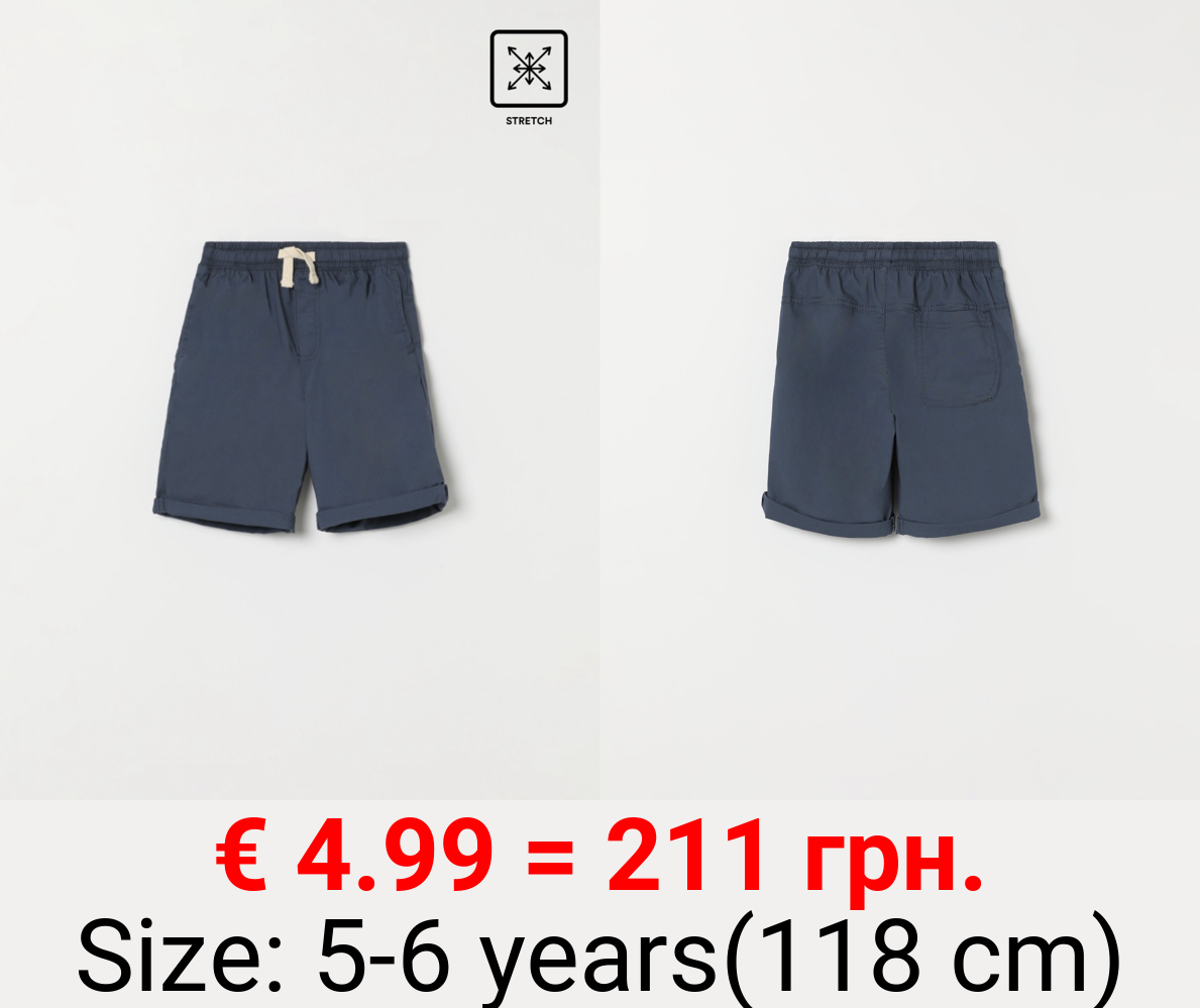 Stretch beach Bermuda shorts