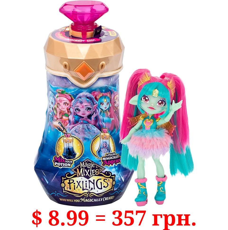 Magic Mixies Amber Dragon Pixling. Magically Reveal a 6.5" Pixling Doll Inside a Potion Bottle! Mix a Magic Potion to Create Your Pixling.