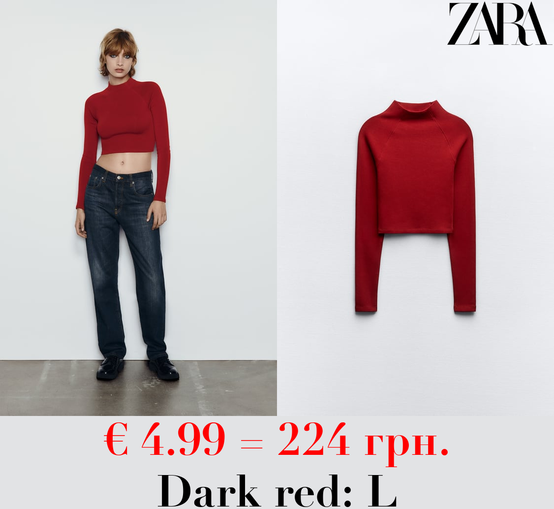 TOP WITH LONG RAGLAN SLEEVES