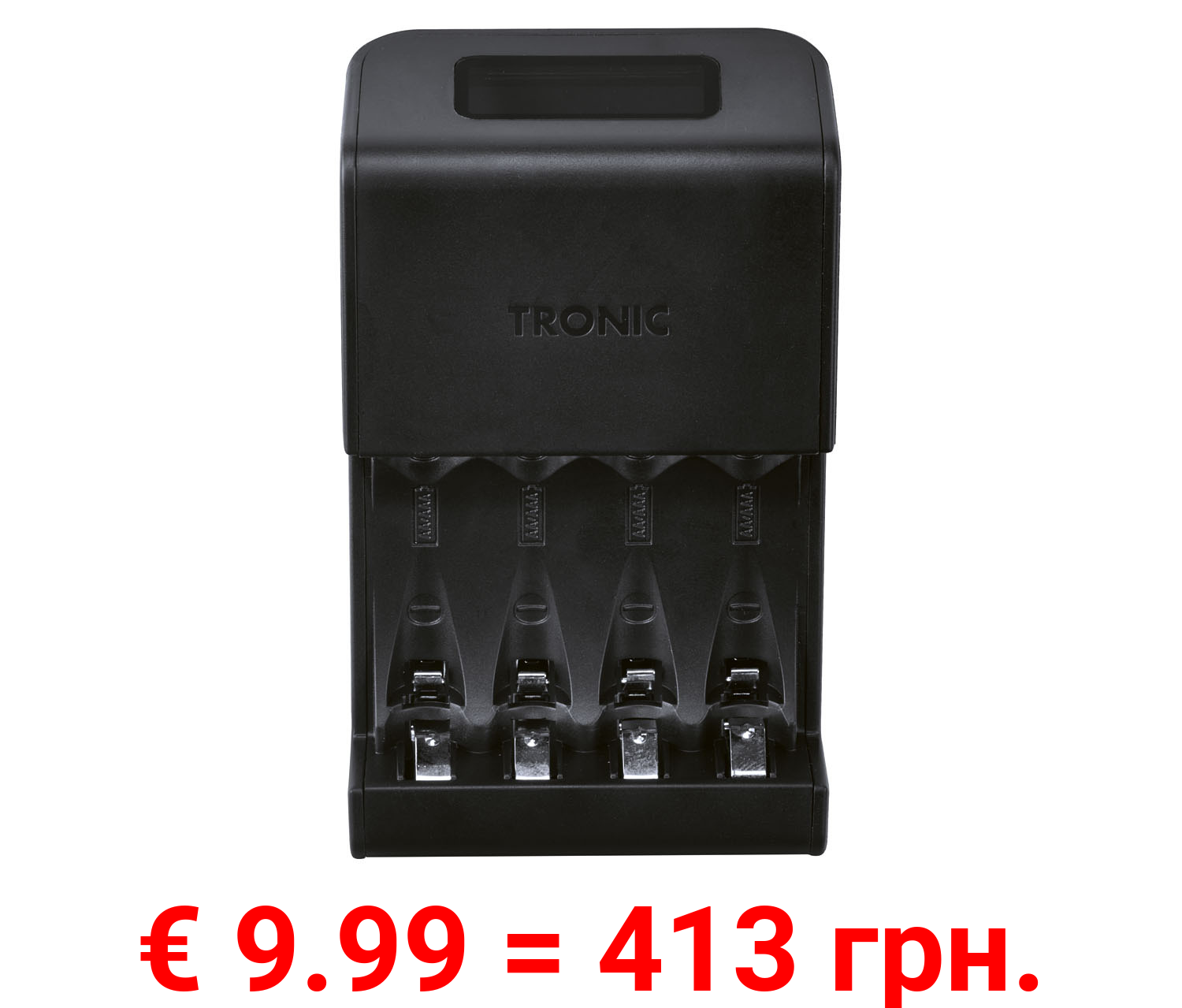 TRONIC® Akku Ladegerät mit LCD Ladeanzeige