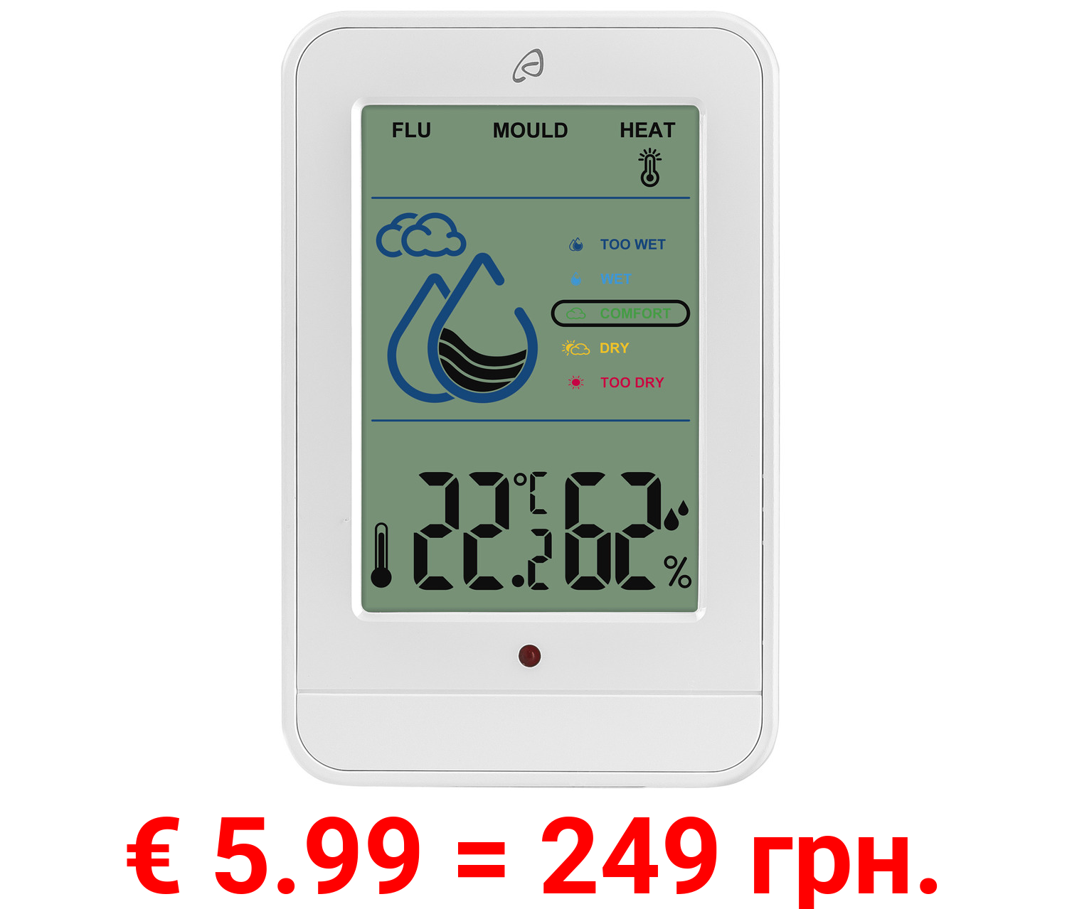 AURIOL® Raumklimastation mit Warnfunktion