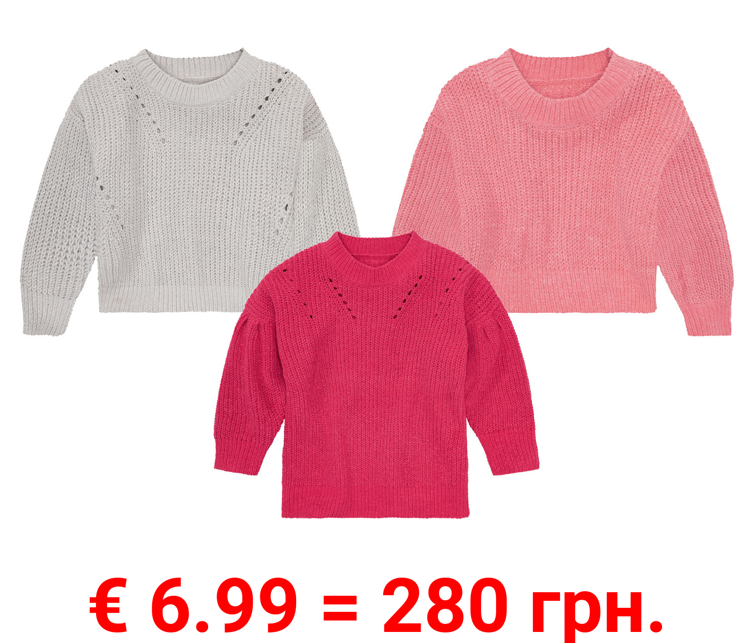 lupilu® Kleinkinder Mädchen Pullover, Chenille-Qualität