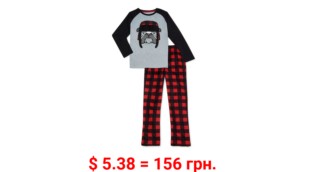 Sleep On It Boys Novelty Plush Pajama Set, 2-Piece, Sizes 6-14