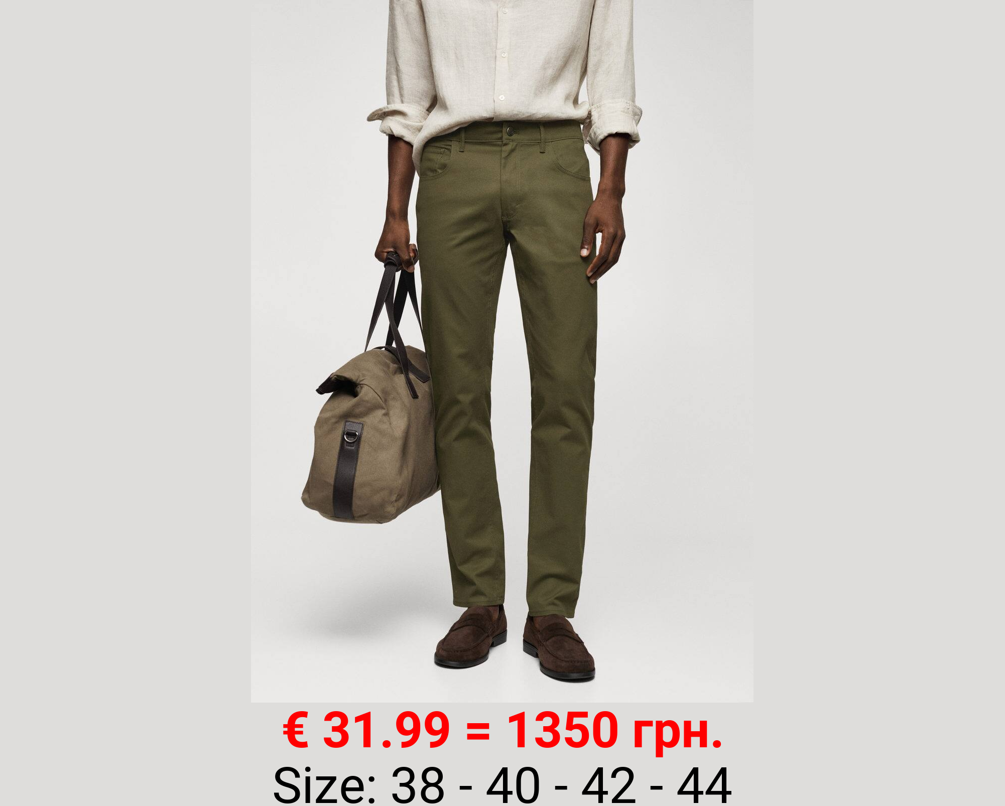 Pantalón tejanero slim fit sarga