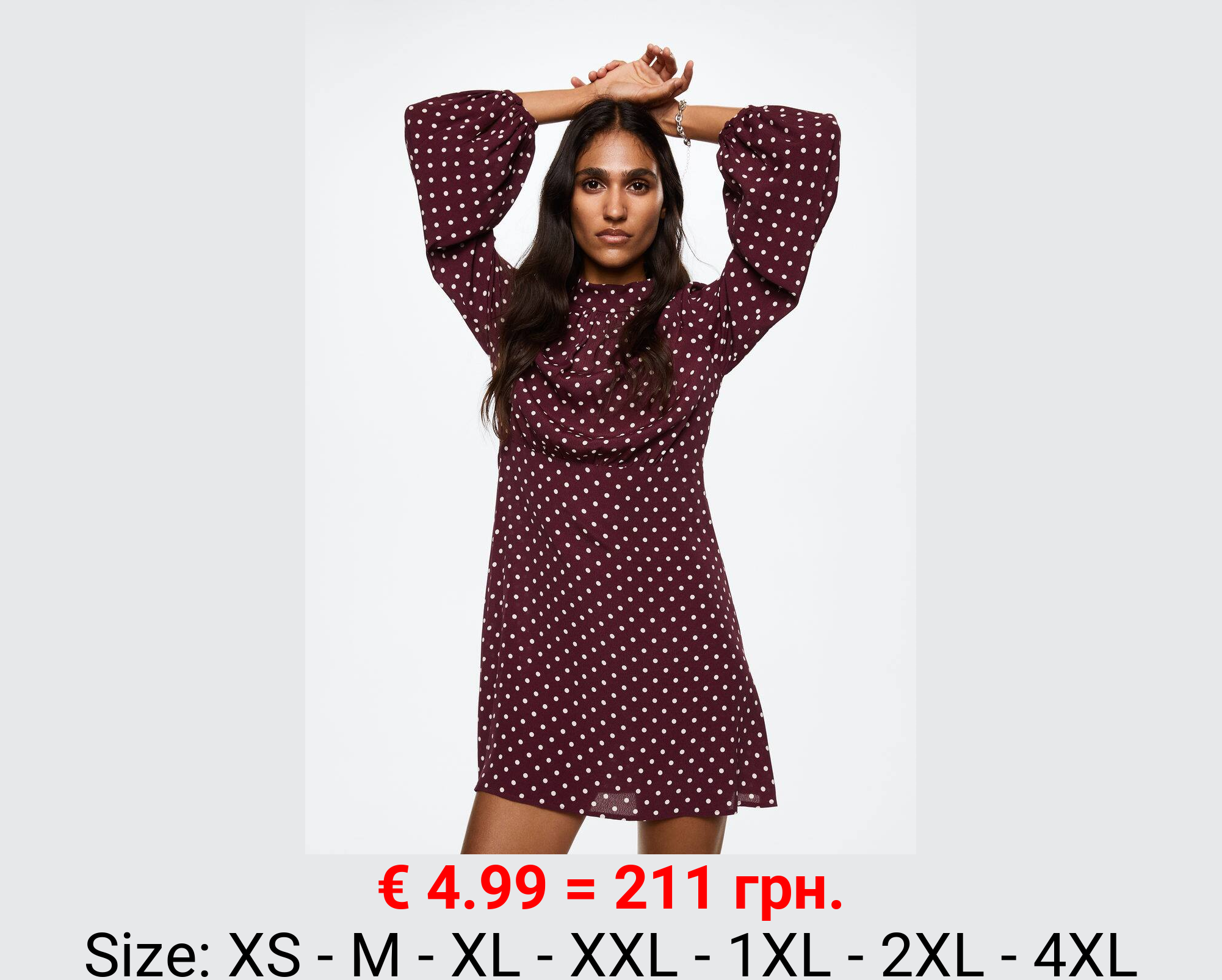 Vestido fluido estampado