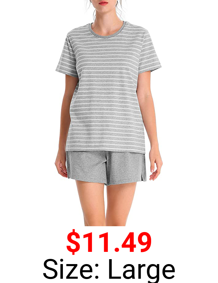 Femofit Pajamas for Women Cotton Short Sleepwear Set for Women Loungewear PJs S~XL