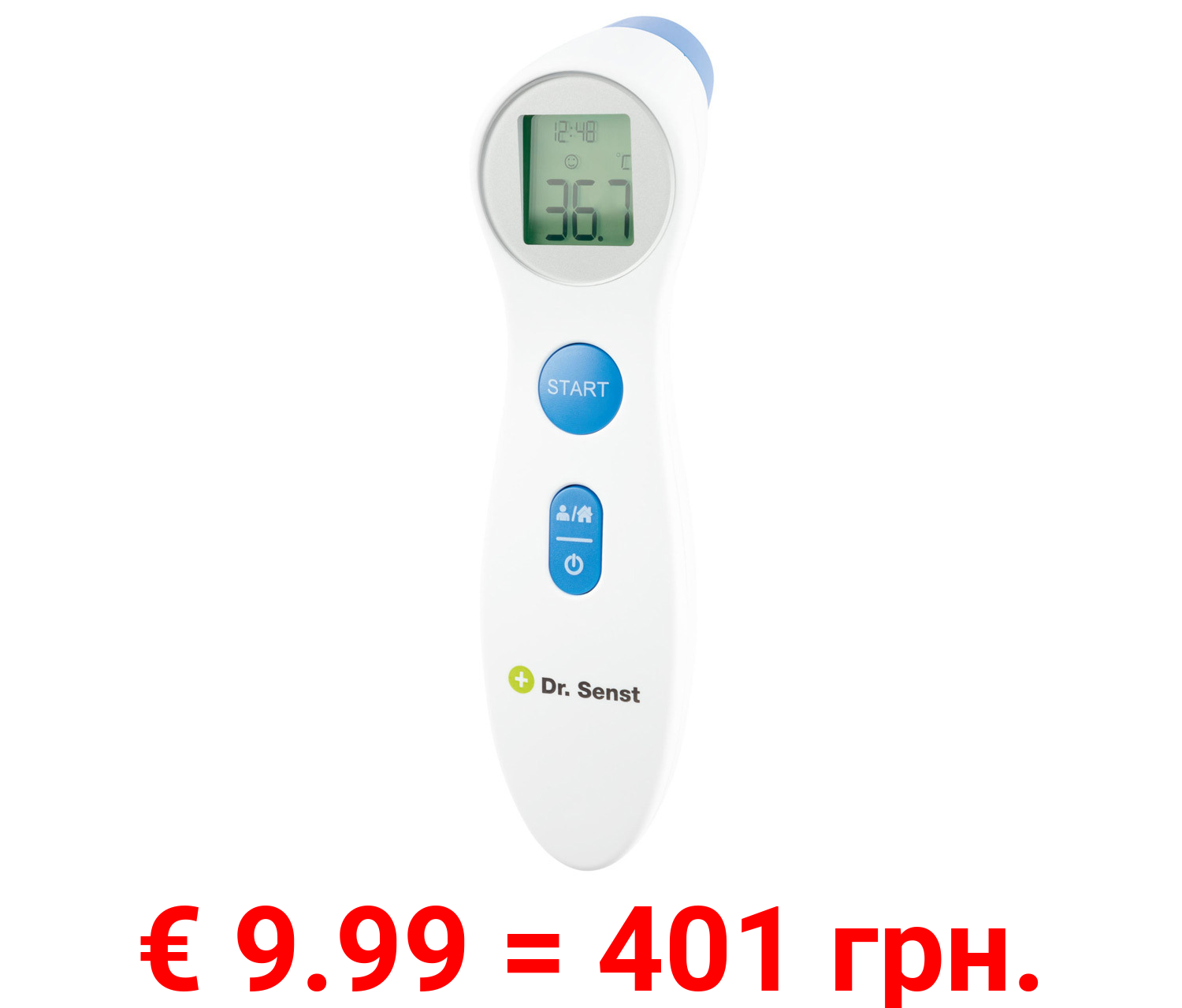 Dr. Senst Stirn-Thermometer, 2in1, mit Infrarot-Sensor