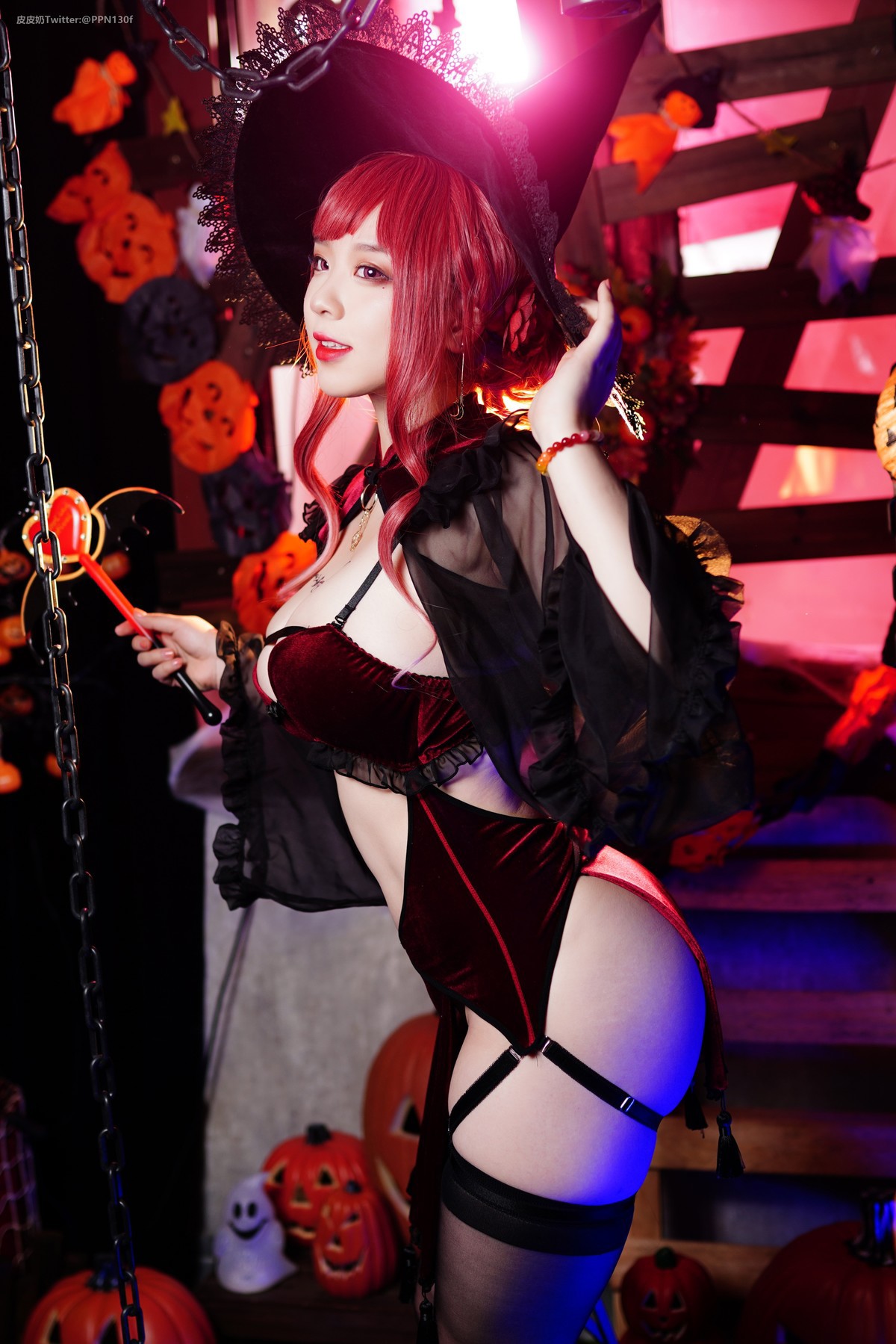 Cosplay 皮皮奶可可爱了啦 万圣节女巫 2