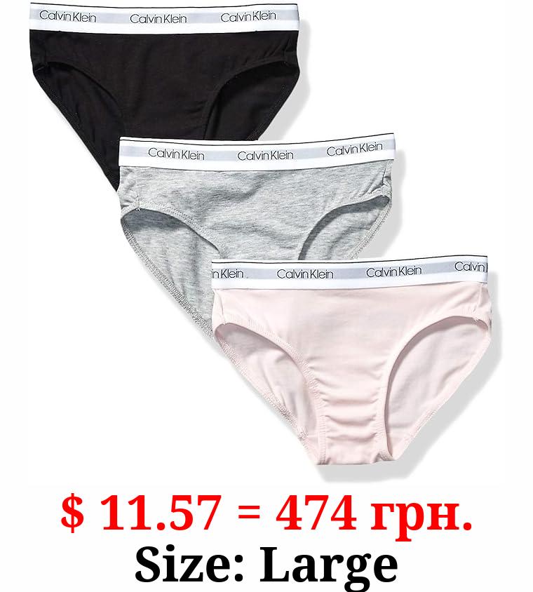 Calvin Klein Girls' Modern Cotton 2 Pack Bikini