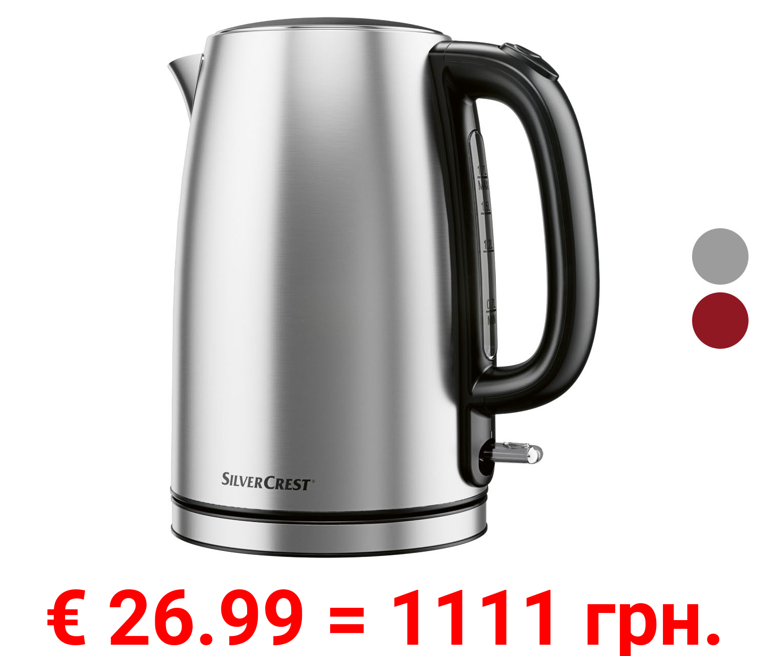 SILVERCREST® KITCHEN TOOLS Wasserkocher »EDS SWKE 3100 D1«, max. 1,7 l