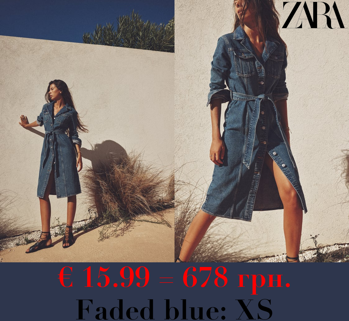 ZW DENIM DRESS WITH POCKETS