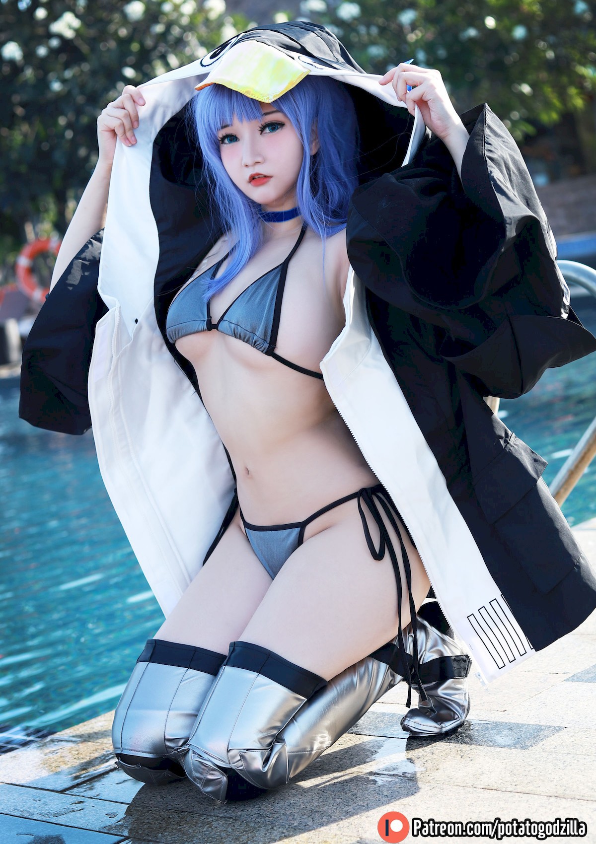 Potato Godzilla Cosplay 水着メルトリリス 23