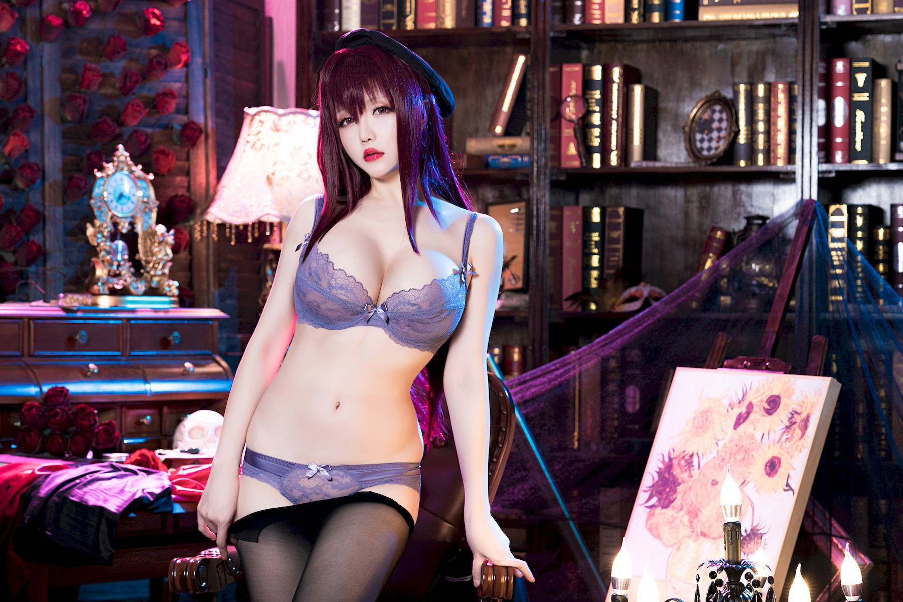 星之迟迟 Cosplay 斯卡哈 真红教枪 52