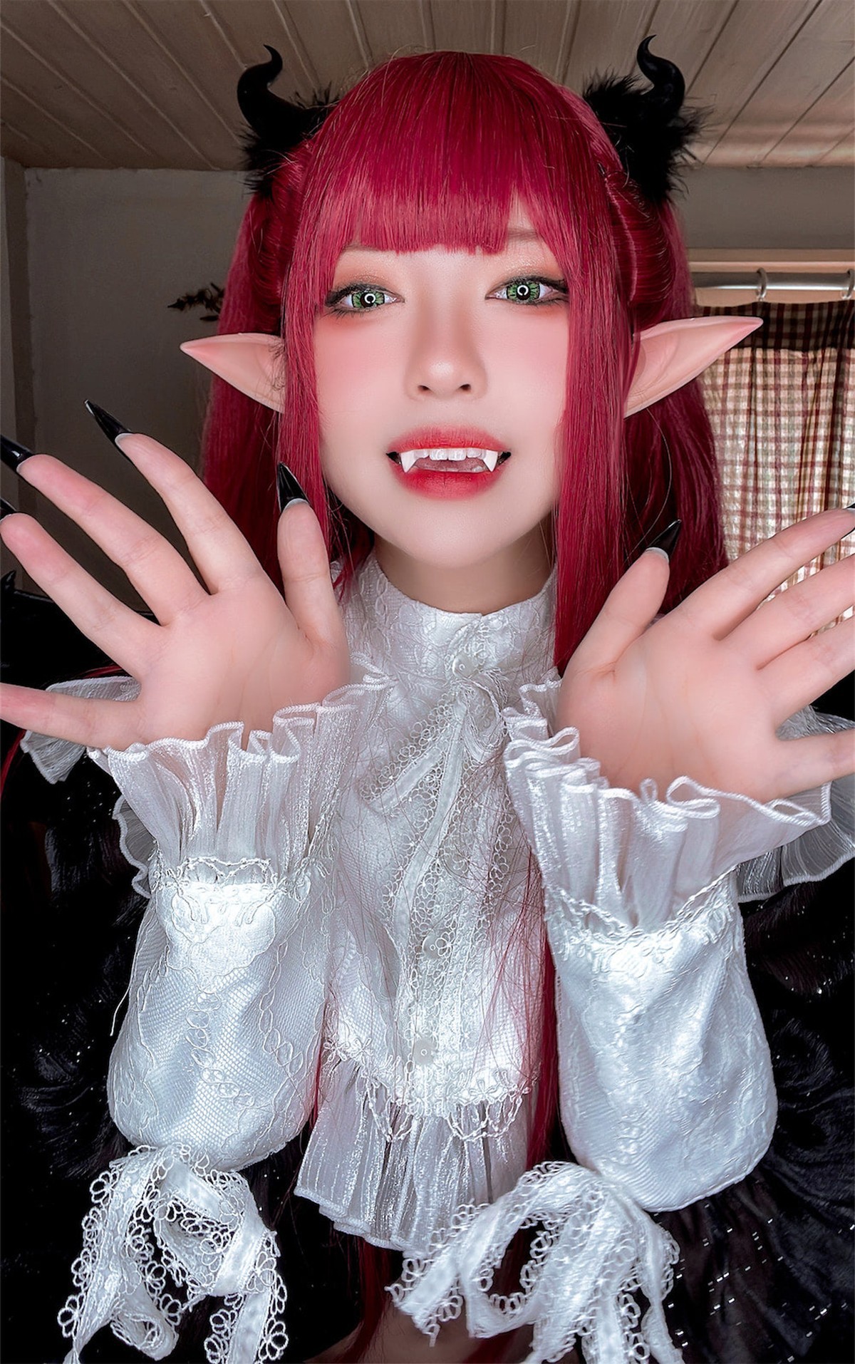Cosplay 半半子Banbanko 小恶魔利兹 40