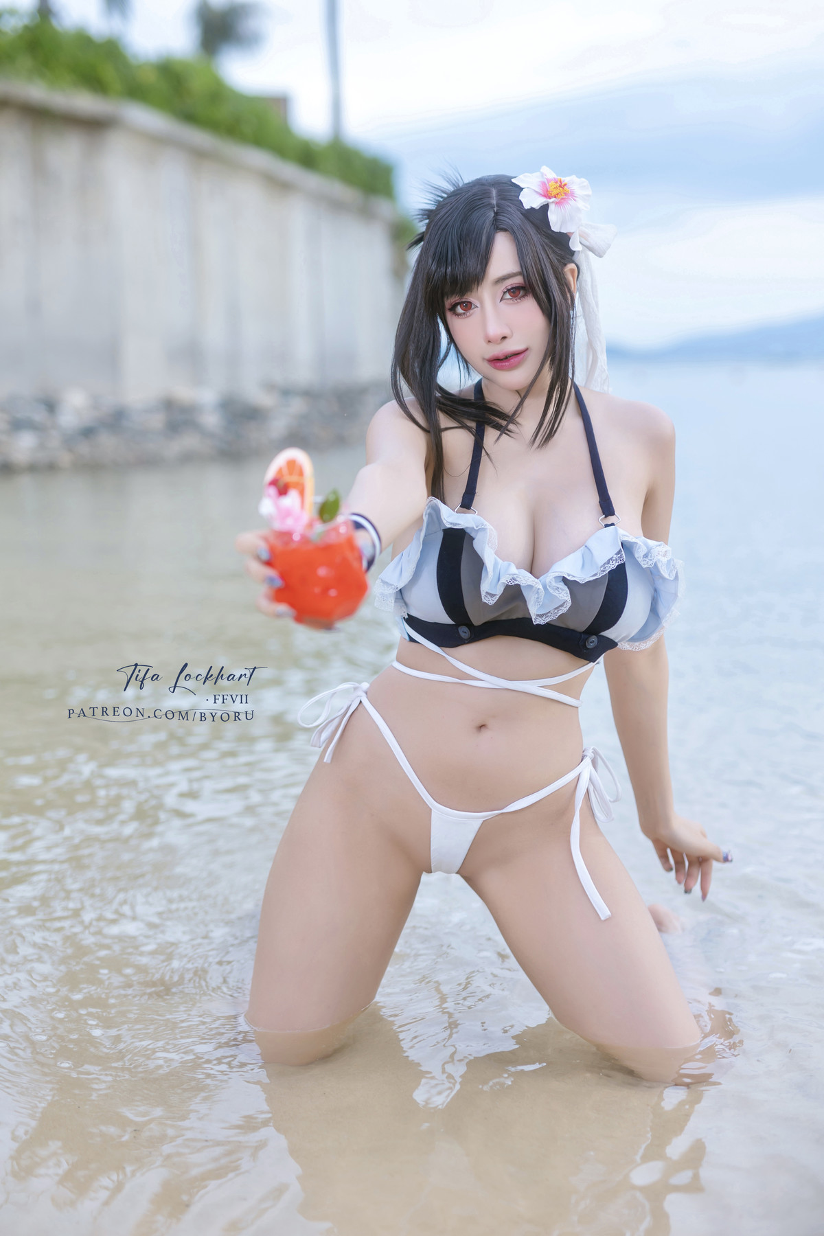 Cosplay 日本性感萝莉Byoru Tifa FF7r Bikini 14