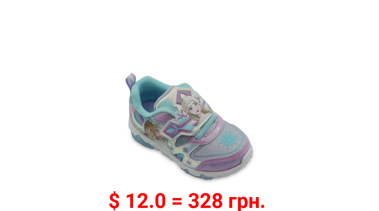 Disney Frozen Toddler Girl Anna & Elsa Shimmer Light-Up Athletic Sneaker