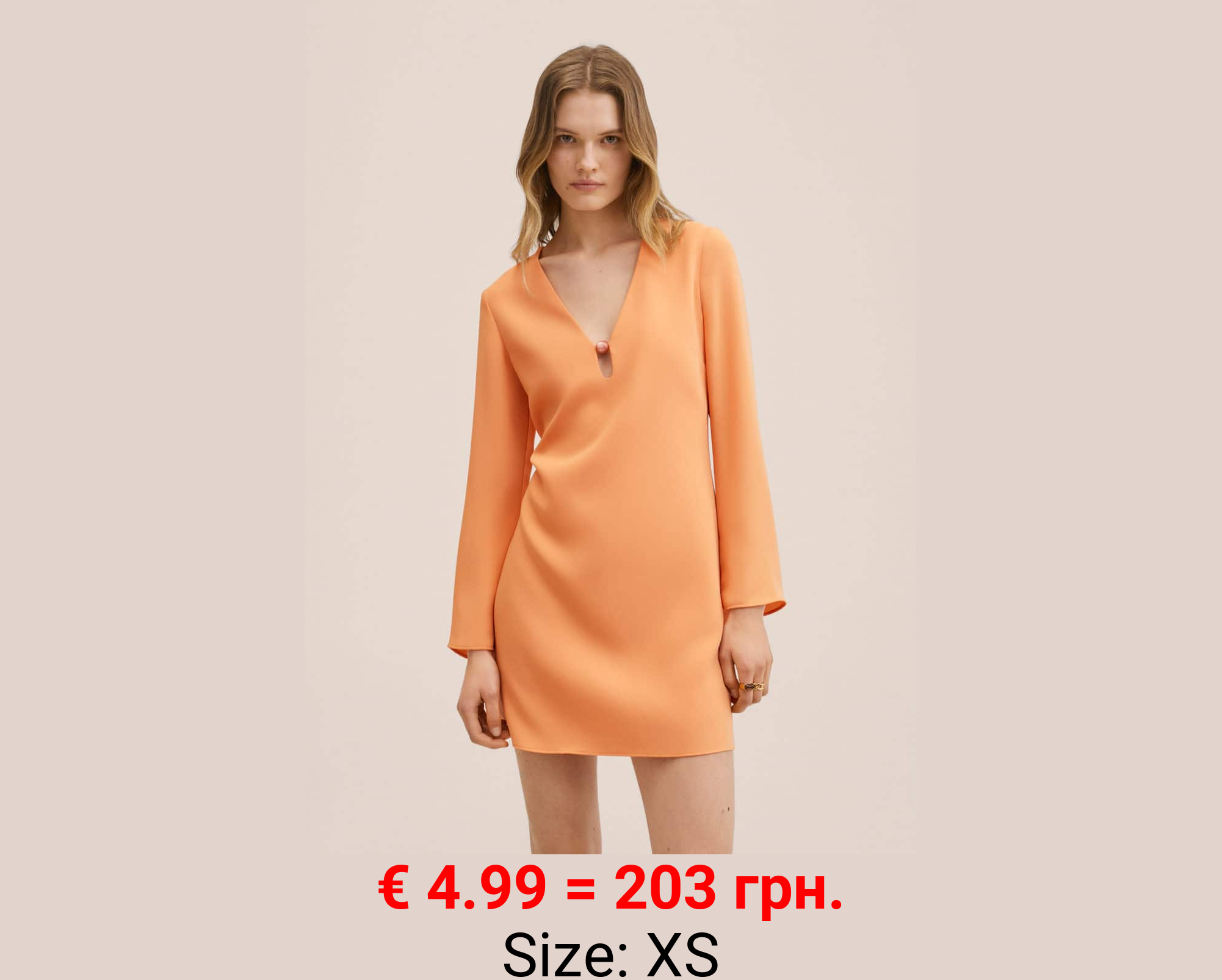 Vestido aplique cuello