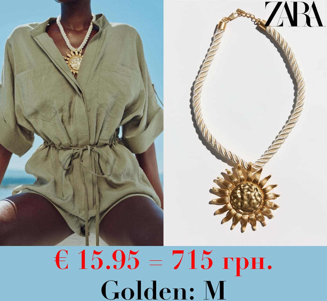 CORD SUN NECKLACE