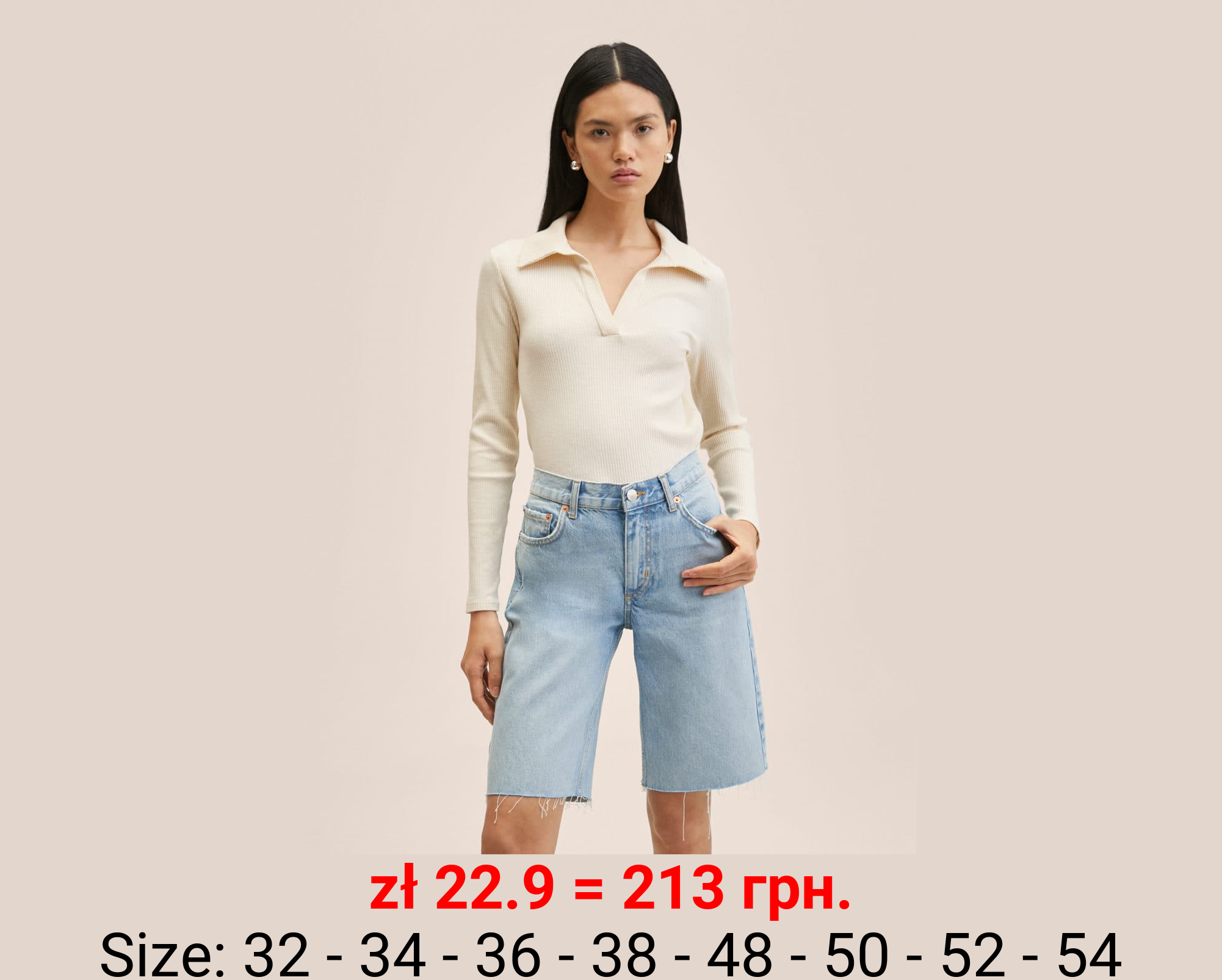 Bermudas vaqueras bajo deshilachado