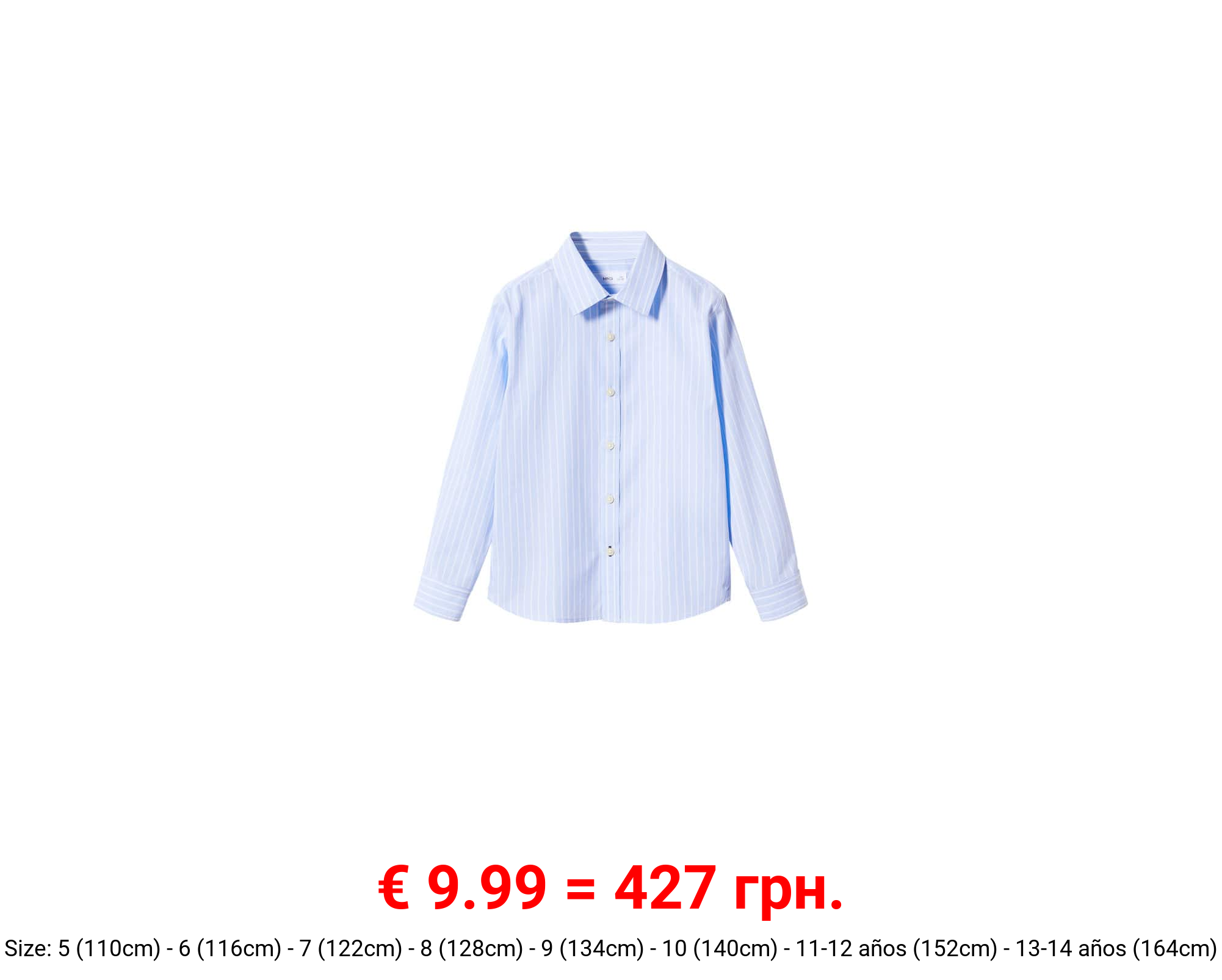 Camisa vestir algodón rayas