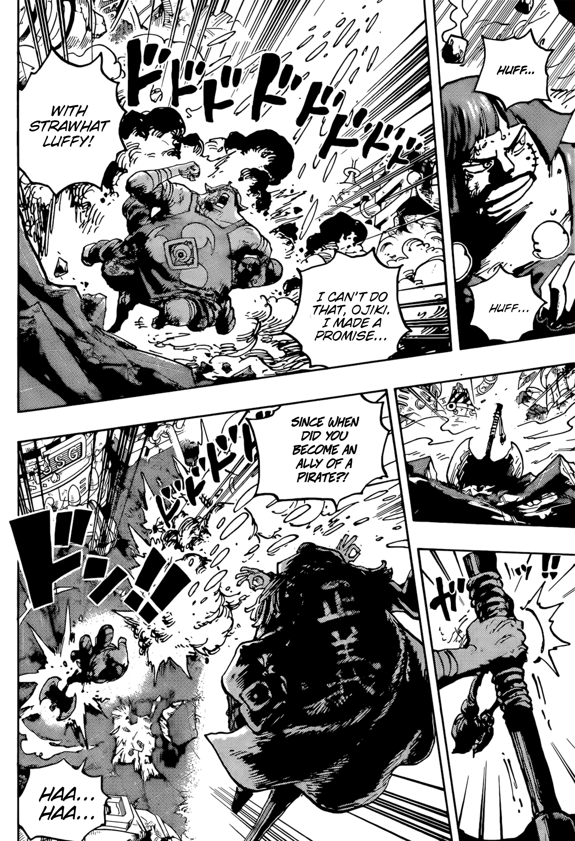 One piece 1091. One piece Manga Dreas Rose.