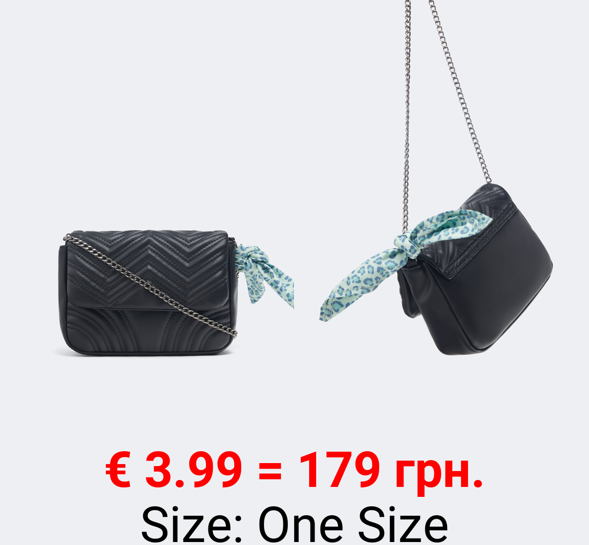 Bag with scarf detail