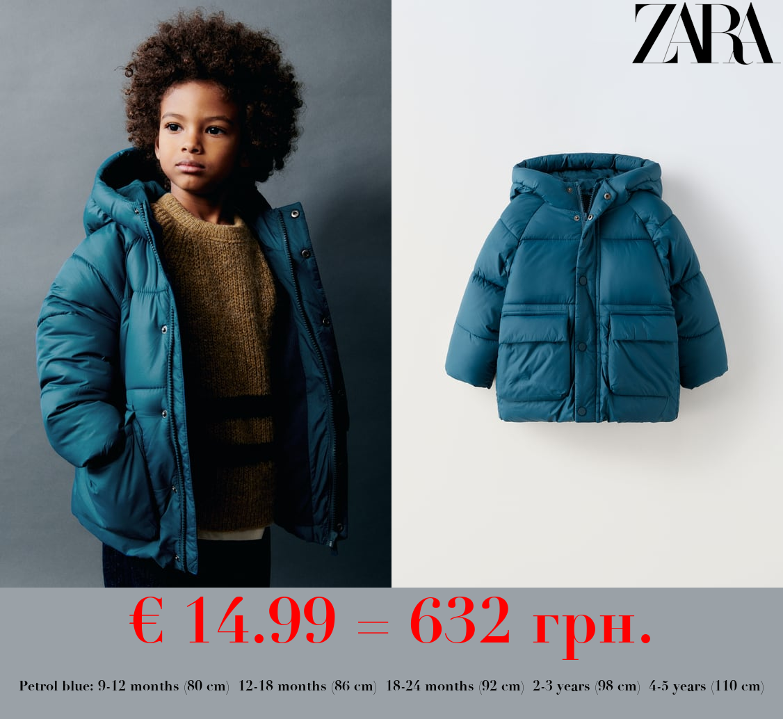 WATER-REPELLENT PUFFER COAT