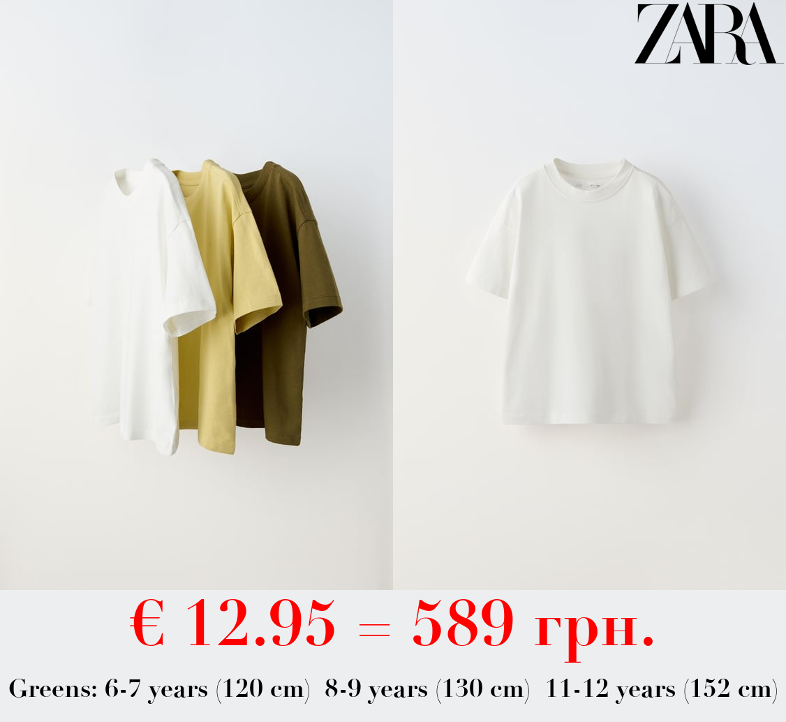 3-PACK OF PLAIN T-SHIRTS