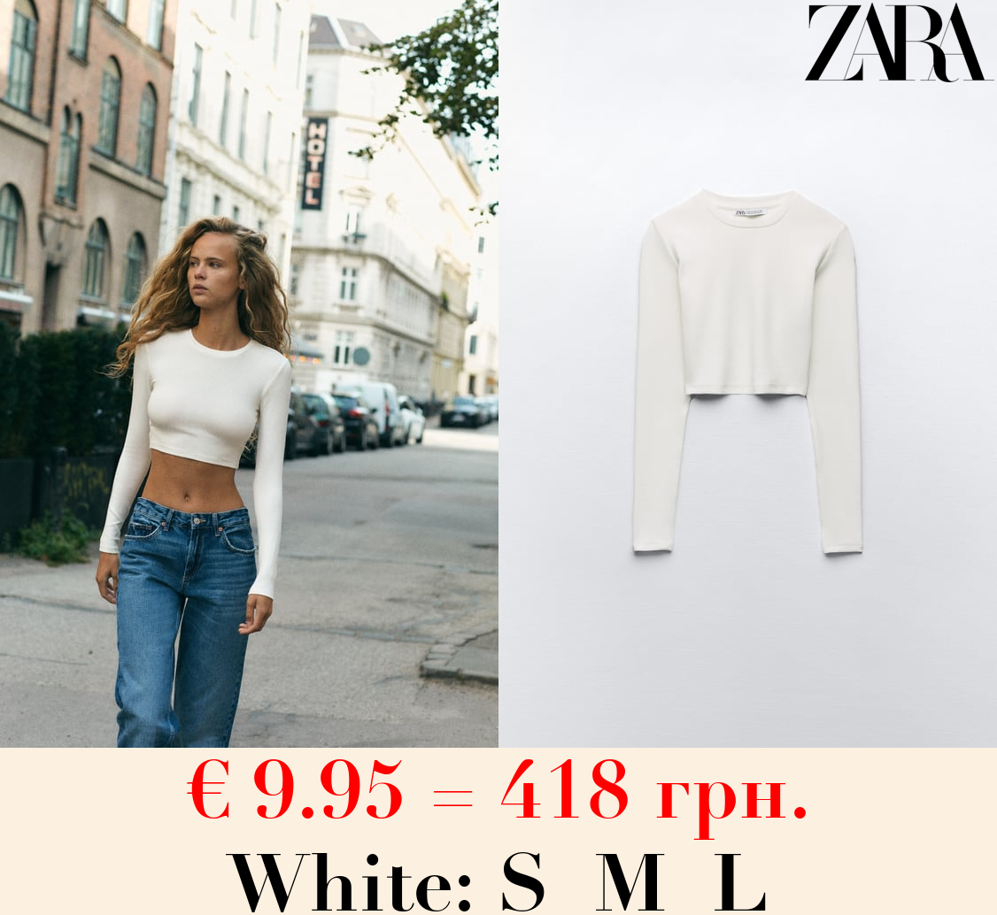 COTTON AND MODAL CROP TOP