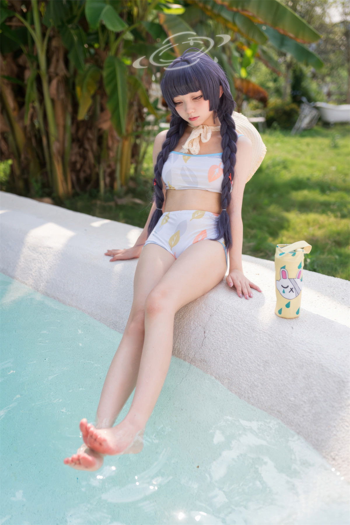 Cosplay 花铃 碧蓝档案 美游泳装 36