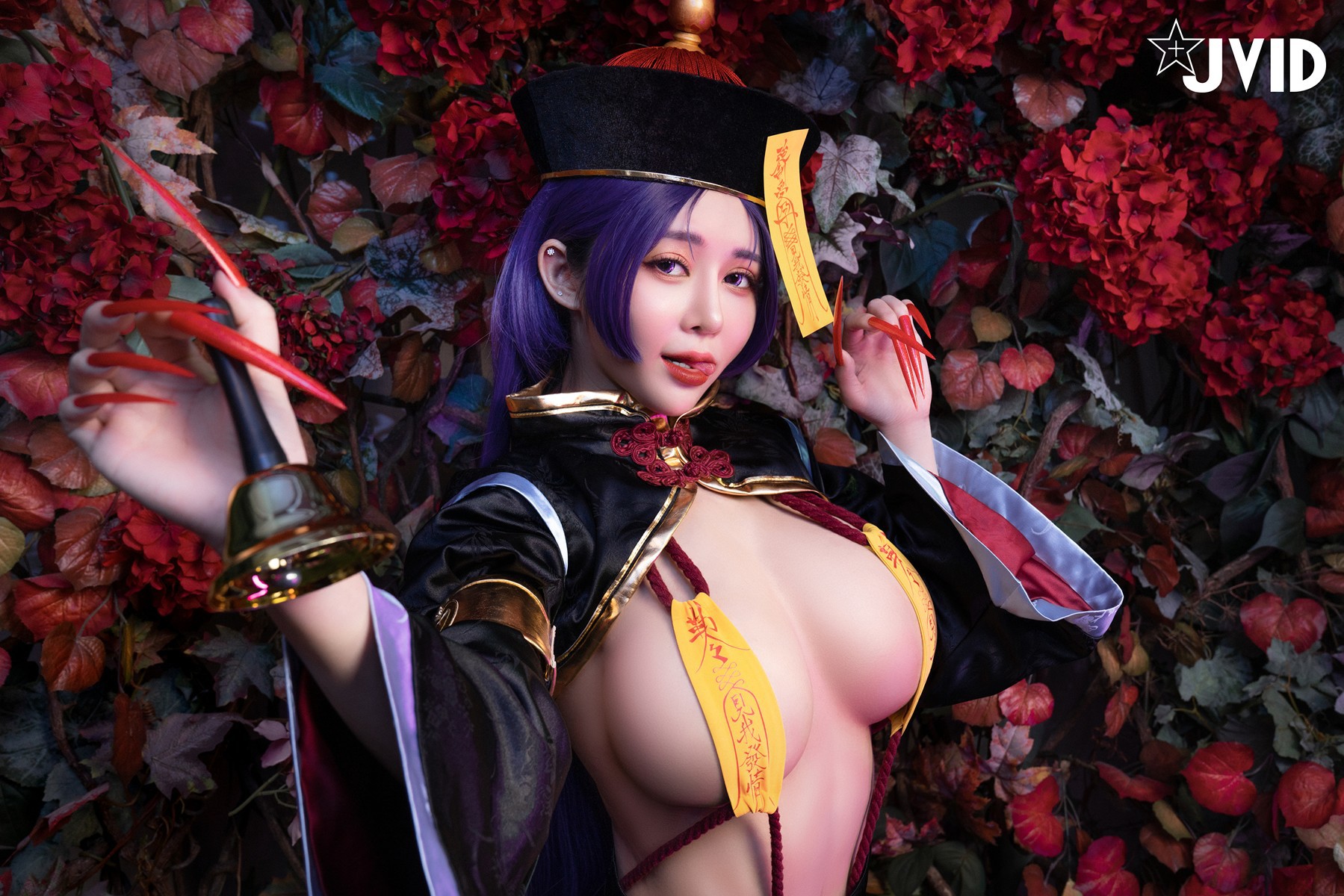 菰蒲風動縱斜影，殭屍奶光《安希》膣得液滿！見我發情——香希趕屍霊幻道士 X 最胸妖怪キョンシー Zombie sex folklore Set.02 2