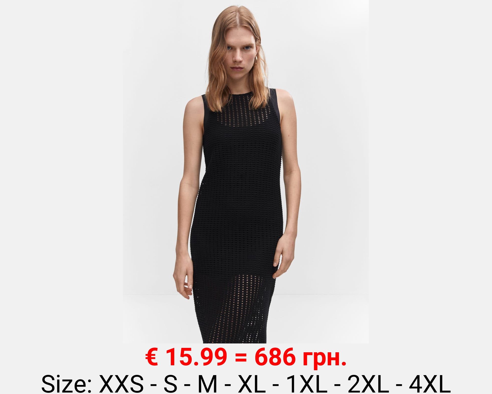 Vestido punto calado