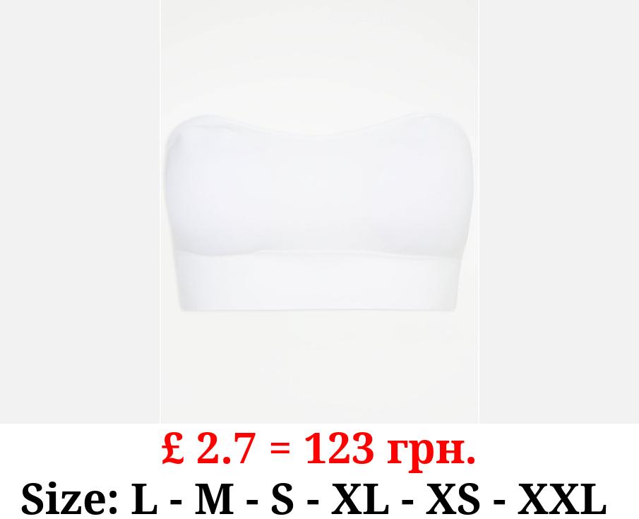 White Bandeau Bra