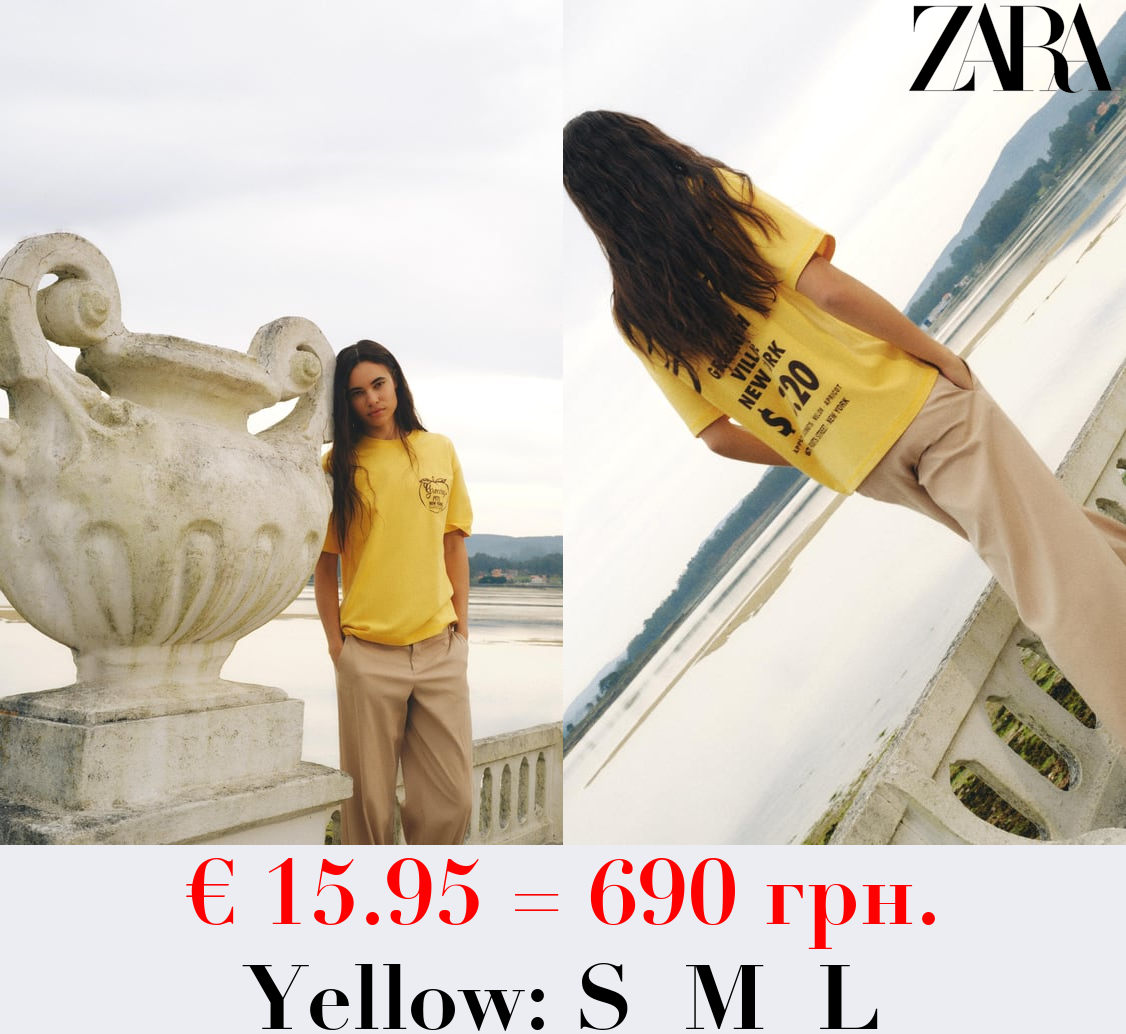 COTTON T-SHIRT WITH TEXT